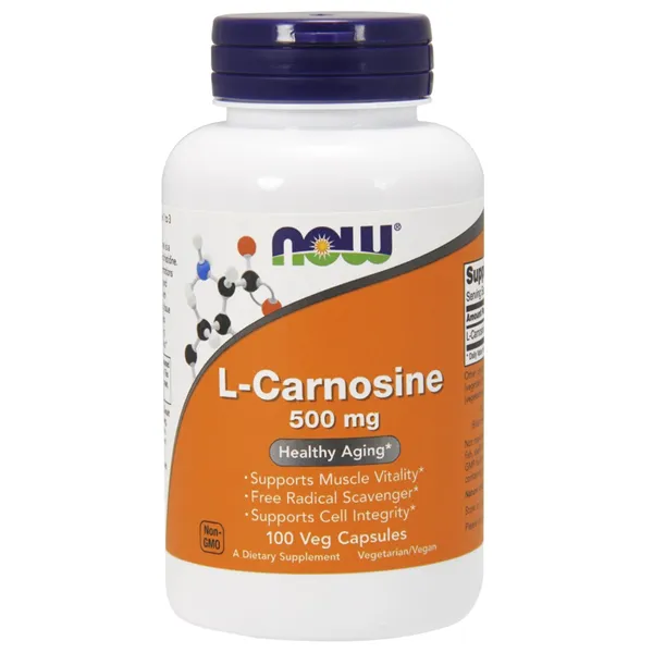 L-Carnosine, 500mg - 100 vcaps