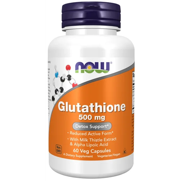 Glutathione with Milk Thistle Extract & Alpha Lipoic Acid, 500mg - 60 vcaps