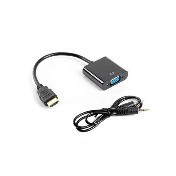 HDMI - VGA adapteris Lanberg AD-0017-BK Juoda