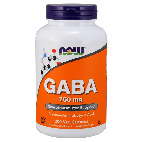 GABA, 750mg - 200 vcaps