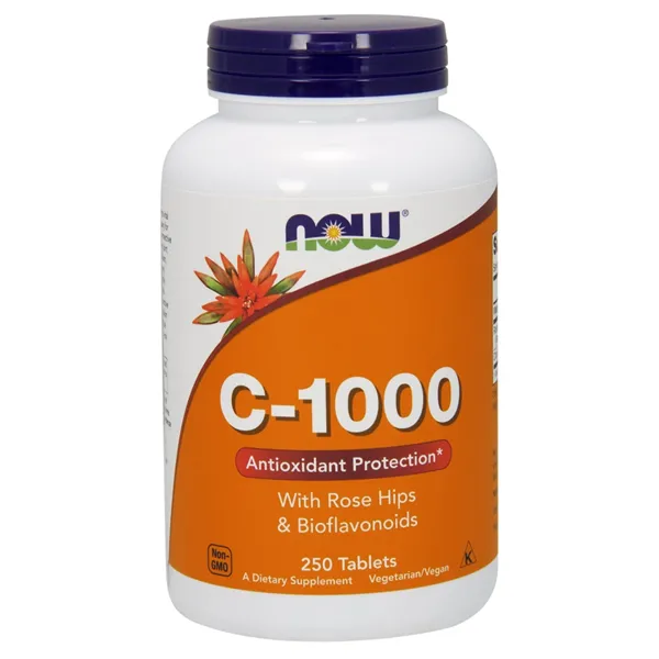 Vitamin C-1000 with Rose Hips & Bioflavonoids - 250 tablets