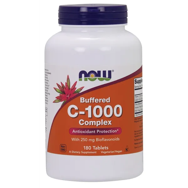 Vitamin C-1000 Complex - Buffered with 250mg Bioflavonoids - 180 tabs