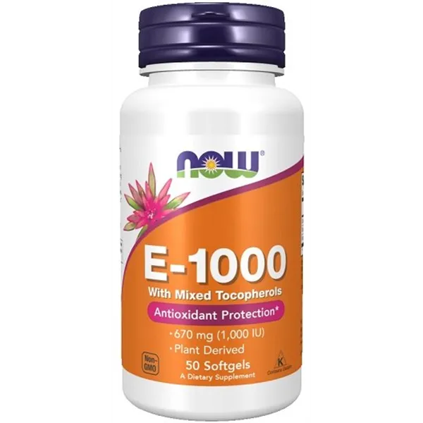 Vitamin E-1000 - Natural (Mixed Tocopherols) - 50 softgels