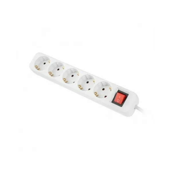 Elektros prailgintuvas, 5 lizdai Schuko Lanberg 2500 W 3 m Balta (3 m)