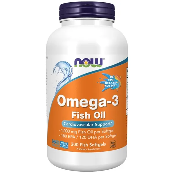 Omega-3 Molecularly Distilled - 200 fish softgels