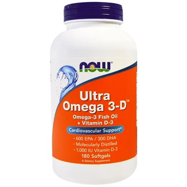 Ultra Omega 3-D with Vitamin D-3 - 180 softgels