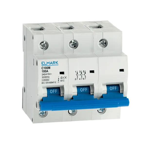 MINIATURE CIRCUIT BREAKER C100M 3P 80A CURVE D