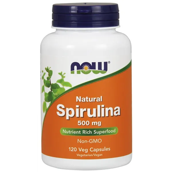 Spirulina - Natural, 500mg - 120 vcaps