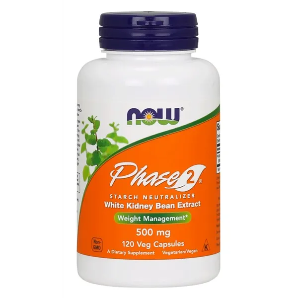 Phase 2 - White Kidney Bean Extract, 500mg - 120 vcaps