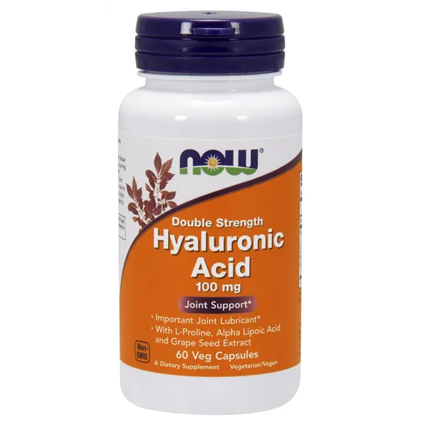 Hyaluronic Acid, 100mg Double Strength - 60 vcaps