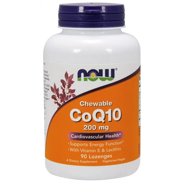 CoQ10 with Lecithin & Vitamin E, 200mg (Chewable) - 90 lozenges