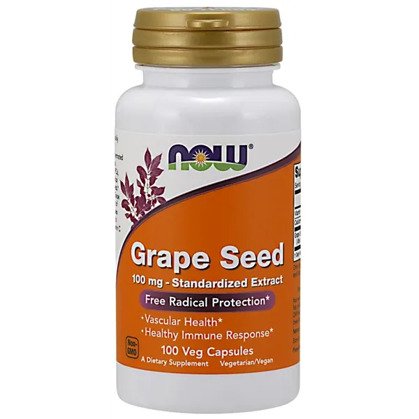 Grape Seed Standardized Extract, 100mg - 100 vcaps