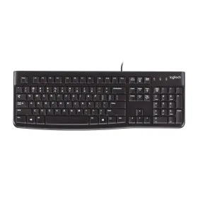 Клавиатура Logitech K120 Чёрный Испанская Qwerty Qwerty UK