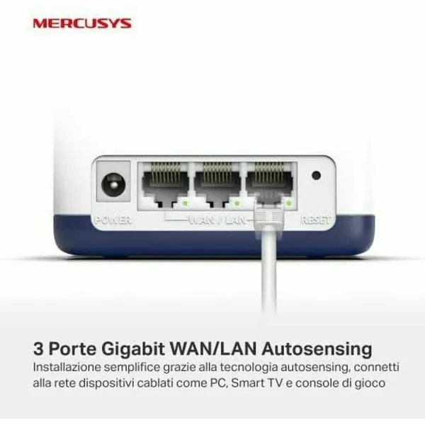 Piekļuves punkts Mercusys Halo H50G Balts 1300 Mbps Mesh (3 gb.)