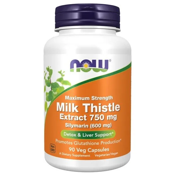 Milk Thistle Extract, 750mg Maximum Strength - 90 vcaps