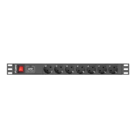 Сетевой фильтр 7 Tomas с выключателем Lanberg PDU-07F-0200-IEC-BK 2500 W 220-250 V 10 A