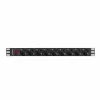 Elektros prailgintuvas su jungikliu, 9 lizdai Lanberg PDU-09F-0300-BK 220-250 V 16 A 4000 W