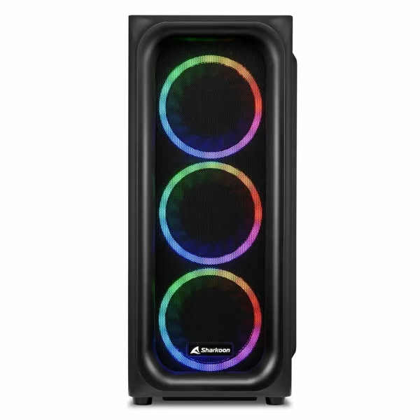 ATX pusiau bokšto tipo korpusas Sharkoon TK5M RGB ATX Juoda