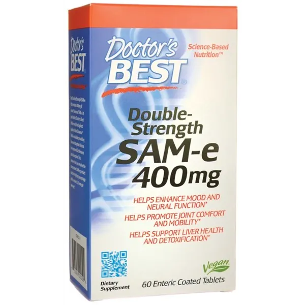 SAM-e, 400mg Double-Strength - 60 tablets