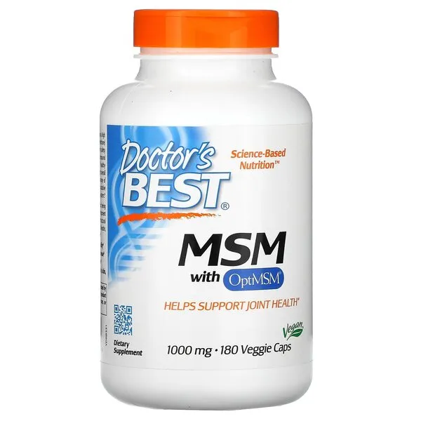 МСМ с OptiMSM Vegan, 1000 мг - 180 растительных | Купить онлайн — Megaluks