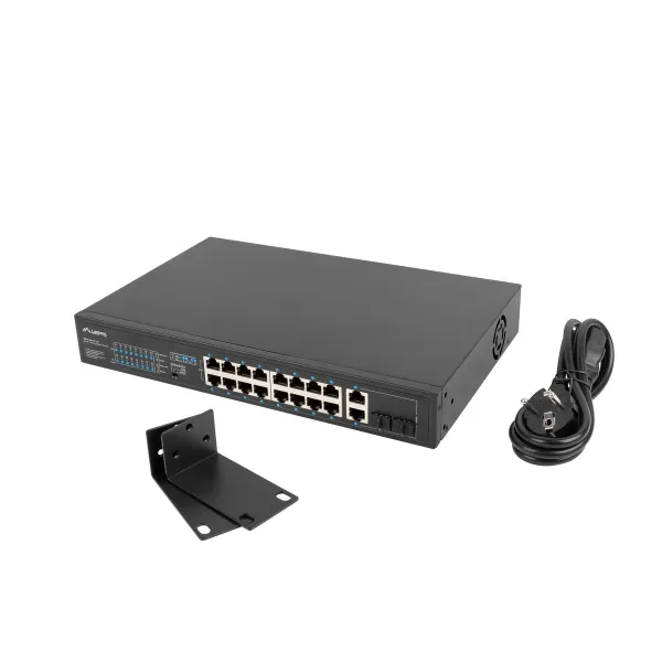 Slēdzis Lanberg RSFE-16P-2C-150 16 x POE