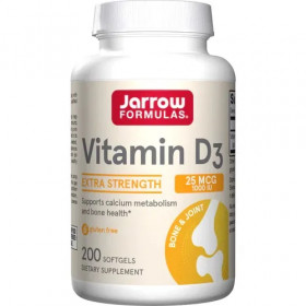 D3 vitamīns, 25 mcg - 200 mīkstās kapsulas | Pirkt tiešsaistē — Megaluks