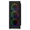 ATX pusiau bokšto tipo korpusas Sharkoon RGB Wave Juoda