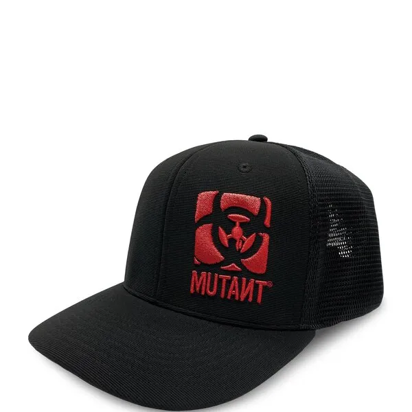 Mutant Fitted Flex Cap, Black & Red