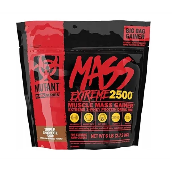 Mutant Mass Extreme 2500, Triple Chocolate - 2720g