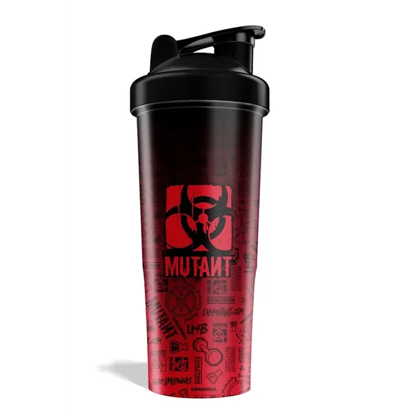 Mutant Logo Shaker, Black to Red Fade - 600 ml.