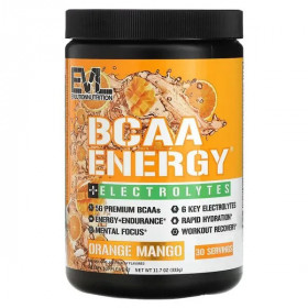 BCAA Energy + Электролиты, Апельсин-Манго - 333 г