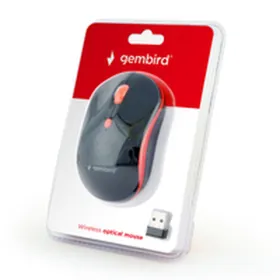 Langaton hiiri GEMBIRD MUSW-4B-03-R Musta/Punainen (1 osaa)