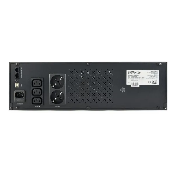 Katkestamatu Toiteallikas Interaktiivne süsteem UPS GEMBIRD UPS-RACK-2000 1200 W