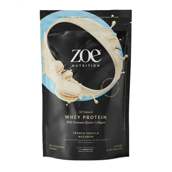 Сывороточный протеин с премиальным морским коллагеном, французский ванильный макарон - 454 г