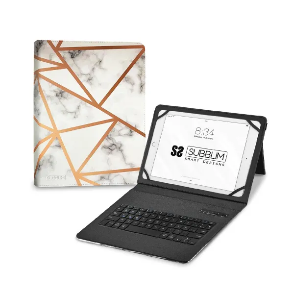 Planšetdatora un Klaviatūras Vāks Subblim SUBKT5-BTTW10 Daudzkrāsains Spāņu Qwerty QWERTY (1 gb.)