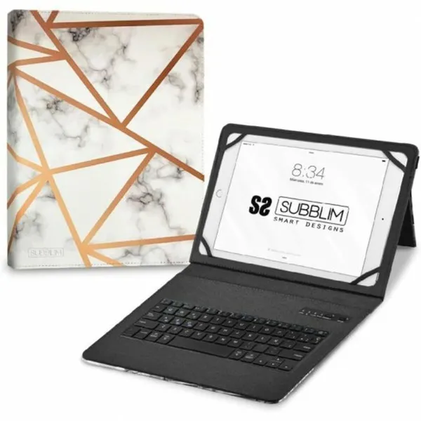 Planšetdatora un Klaviatūras Vāks Subblim SUBKT5-BTTW10 Daudzkrāsains Spāņu Qwerty QWERTY (1 gb.)