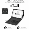 Planšetdatora un Klaviatūras Vāks Subblim SUBKT5-BTTW10 Daudzkrāsains Spāņu Qwerty QWERTY (1 gb.)