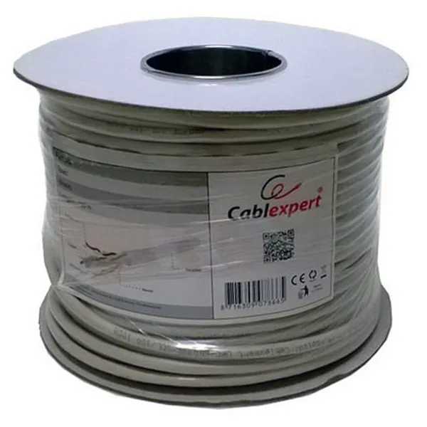 Твердый кабель RJ45 кат. 5 UTP GEMBIRD UPC-5004E-SOL/100 100 m Серый 100 m