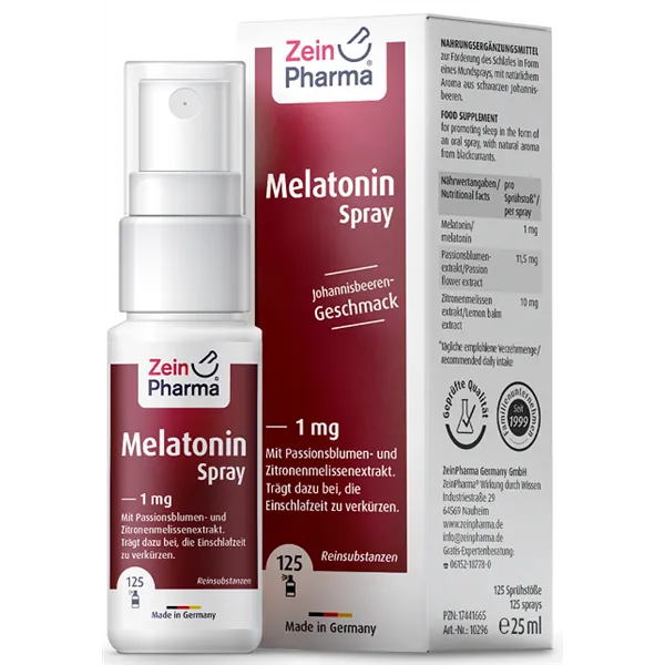 Melatonin Spray, 1mg - 25 ml.