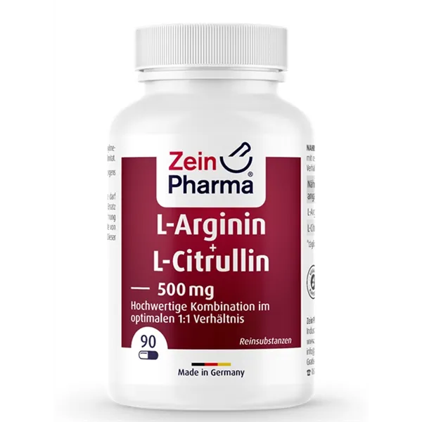 L-Arginine + L-Citrulline, 500mg - 90 caps