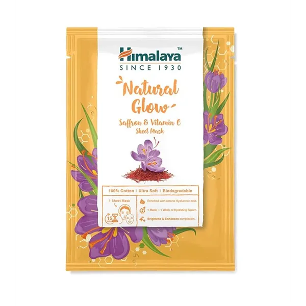 Natural Glow Saffron & Vitamin C Sheet Mask - 30 ml.