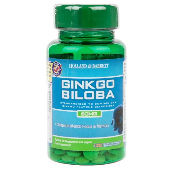 Ginkgo Biloba, 60mg - 120 tabs