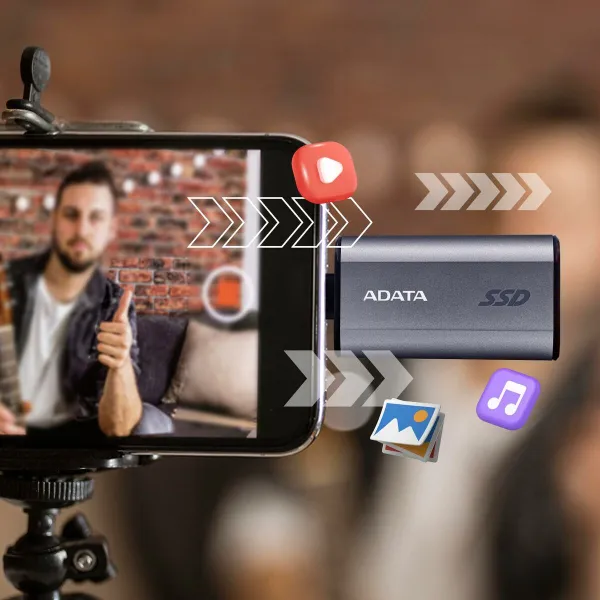 Ārējais cietais disks Adata SC750 SSD 500 GB
