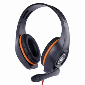 Ausinės su mikrofonu GEMBIRD GHS-05-O Oranžinė Juoda / Oranžinė