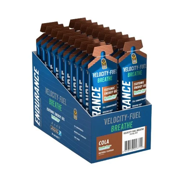 Endurance Breathe Isotonic Energy Gel, Cola - 20 x 60g