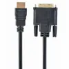 HDMI – DVI adapteris GEMBIRD 5m, HDMI/DVI, M/M Juoda 5 m