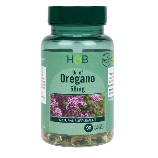 Oregano eļļa, 56 mg - 90 kapsulas