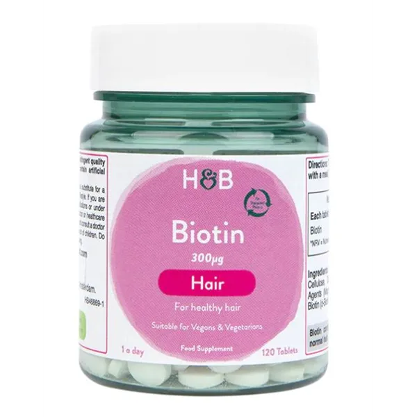 Biotin, 300mcg - 120 tablets