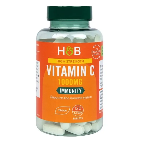 High Strength Vitamin C, 1000mg - 120 vegan tabs 