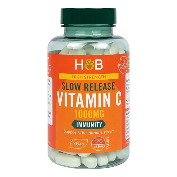 Slow Release Vitamin C, 1000mg - 120 vegan tabs